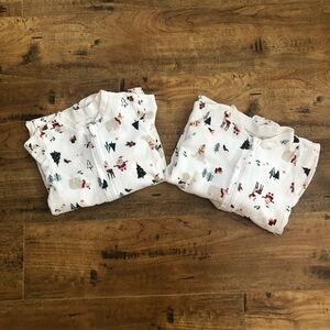 George Baby Christmas Holiday Printed Sleepers 2-Pack Bundle 18-24M